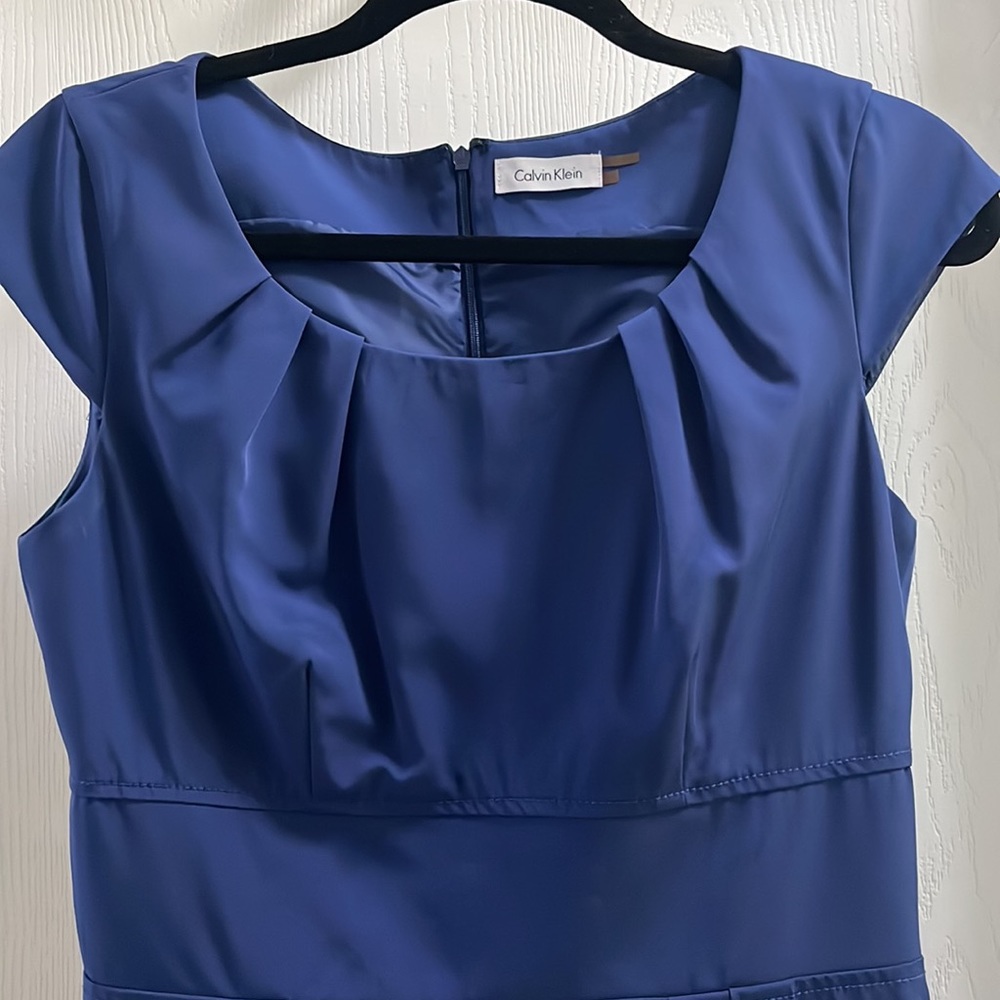 Calvin Klein Blue Sheath Dress - Picture 2 of 3